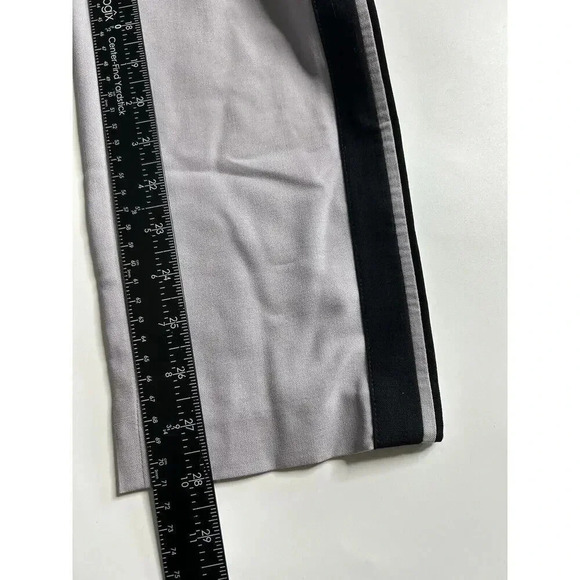Vince Pants Women's 2 Wool Spandex Blend Tuxedo Stripe Gray Trouser Business - Picture 7 of 9